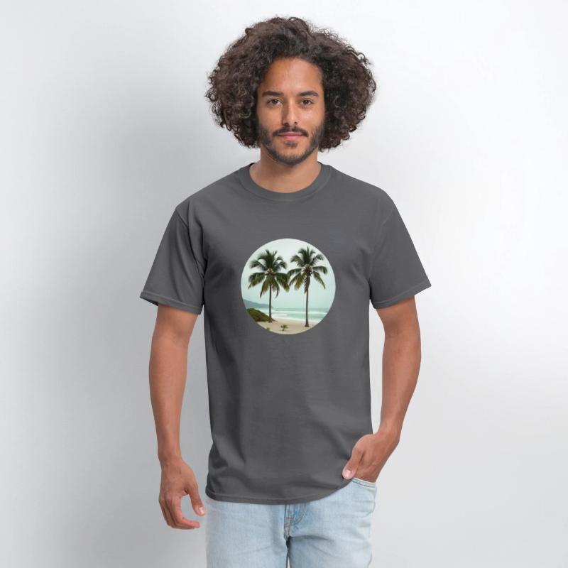 T shirt With Tropical Serenity
