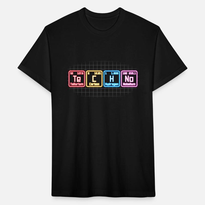 Techno Electronic Music Periodic Table Dj