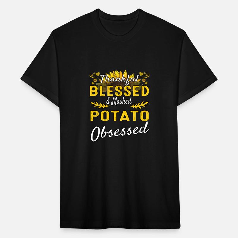 Thankful Blessed & Mashed Potato Funny Sarcasm Pun
