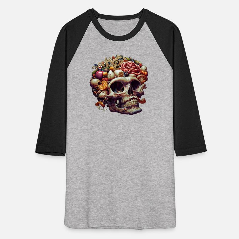 The anatomy of a zoombie head made of junk food