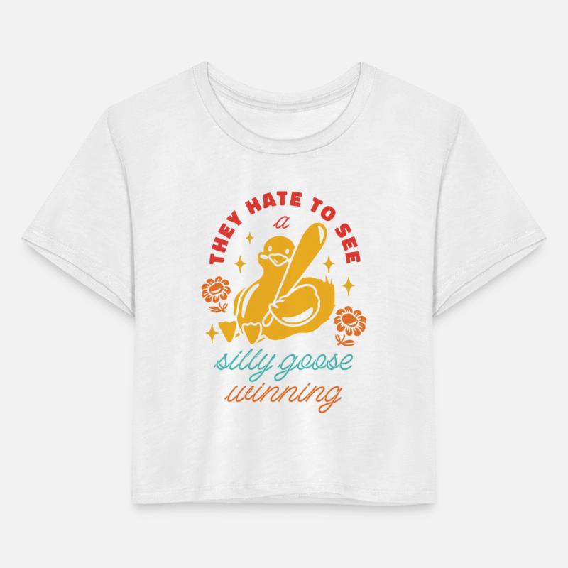 THEY HATE TO SEE a silly goose winning