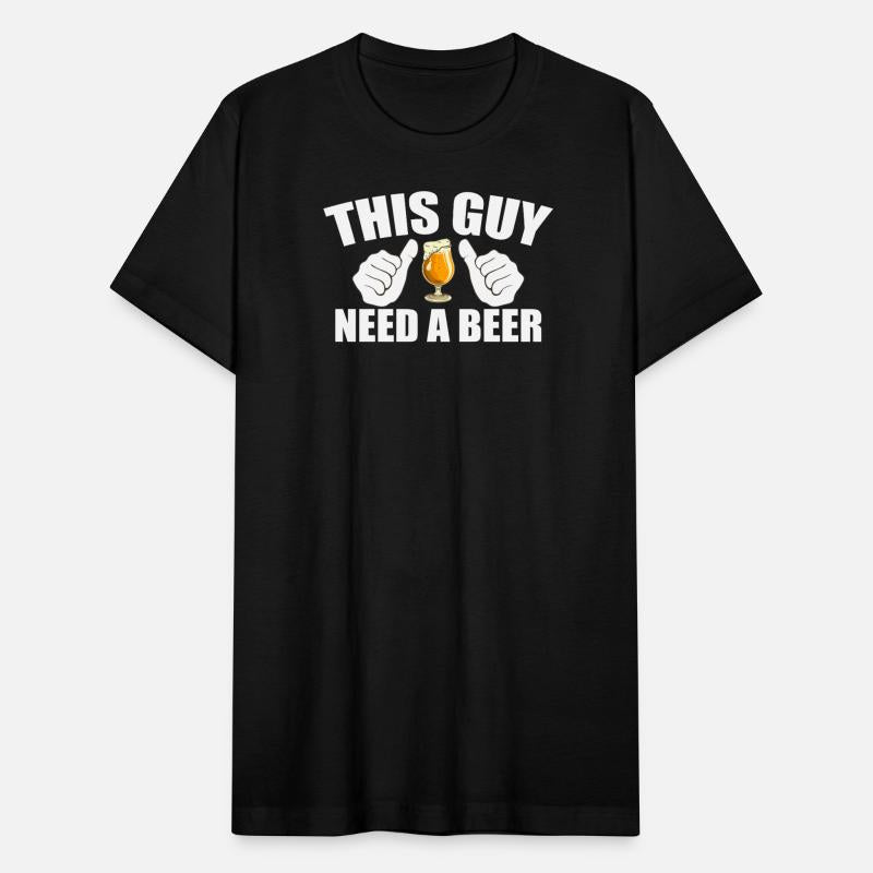 This Guy Needs a Beer Humor Design