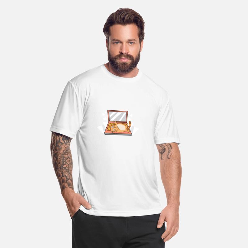 Tired Cat Techie Person Gift