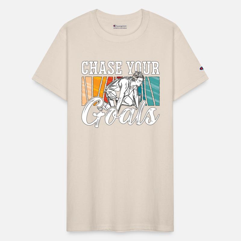 Track And Field Chase Your Goals Retro Sprinting