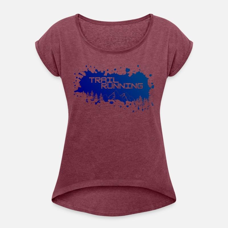 Trail running mountains and forest.