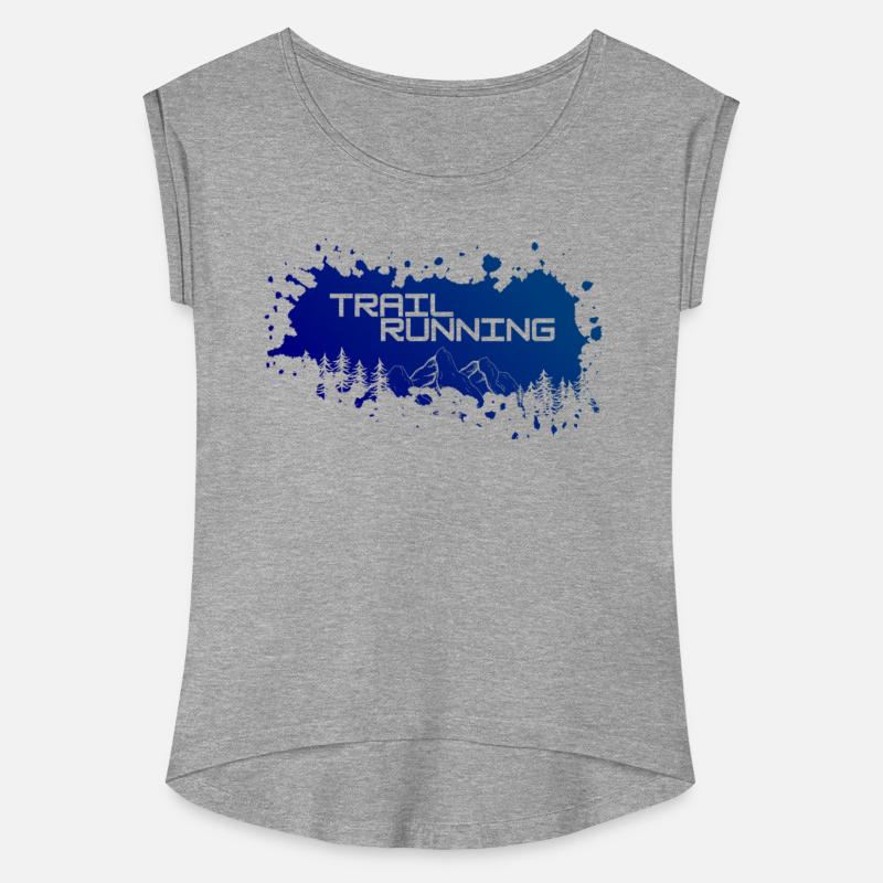 Trail running mountains and forest.