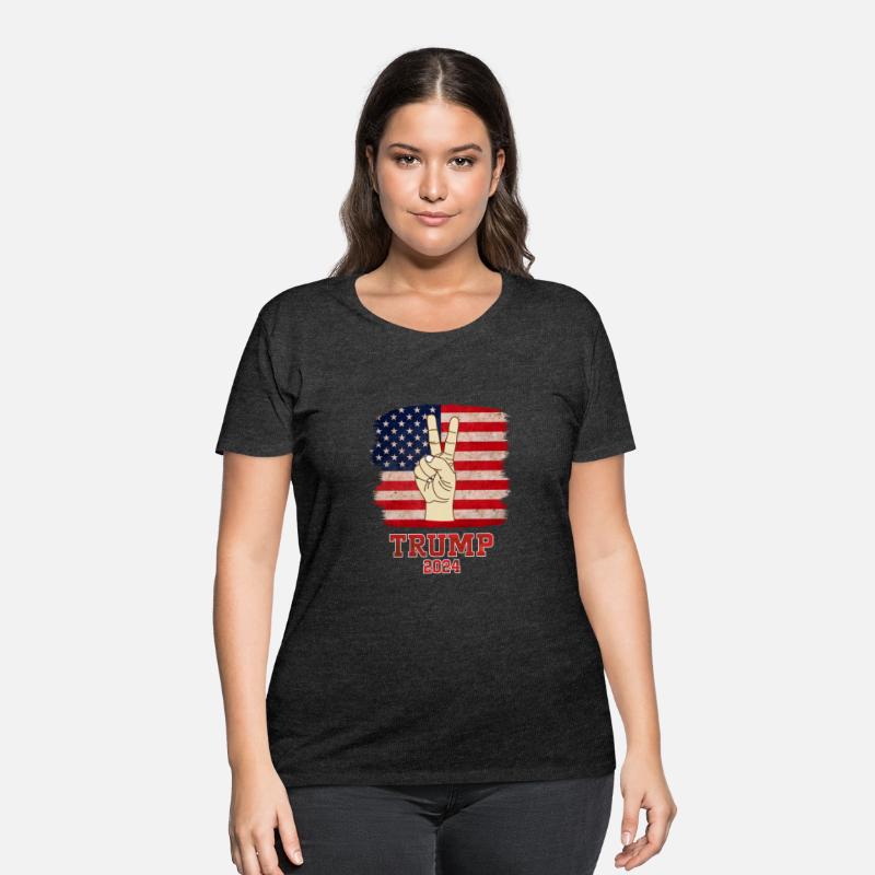 Trump Fist 2024 Vintage US Flag Design