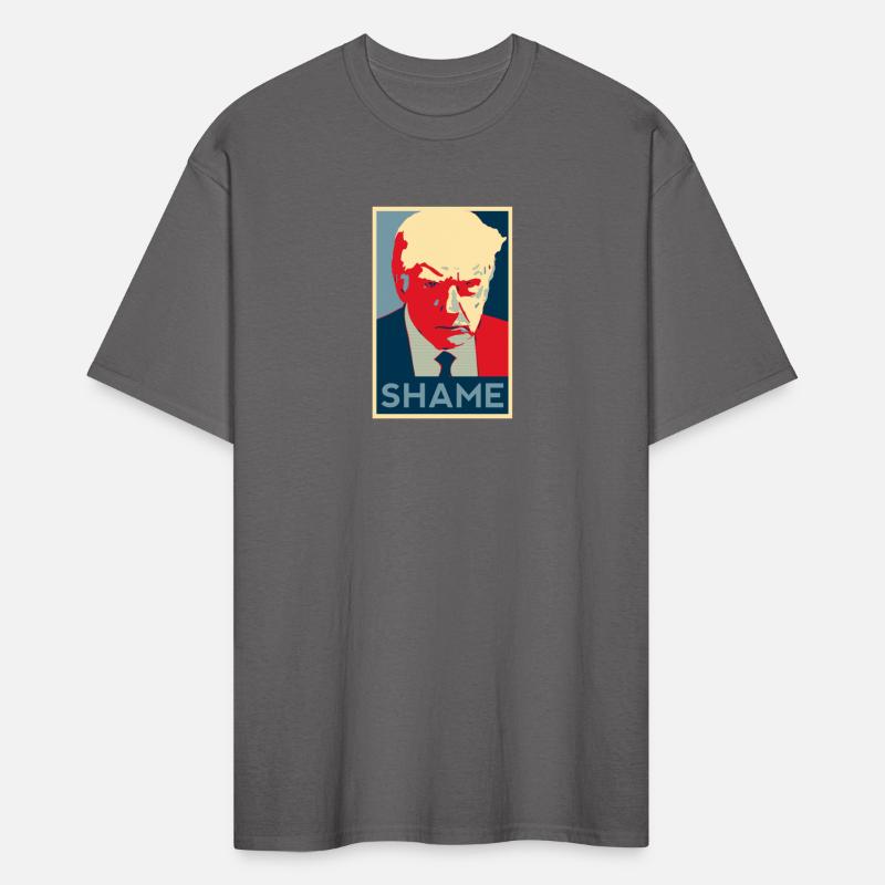 Trump mug shot Shame Obama HOPE poster style