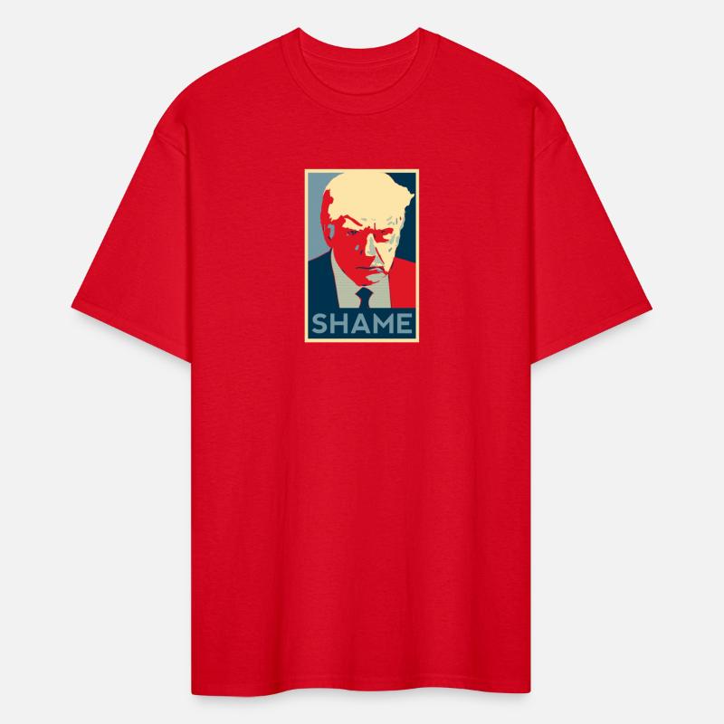 Trump mug shot Shame Obama HOPE poster style