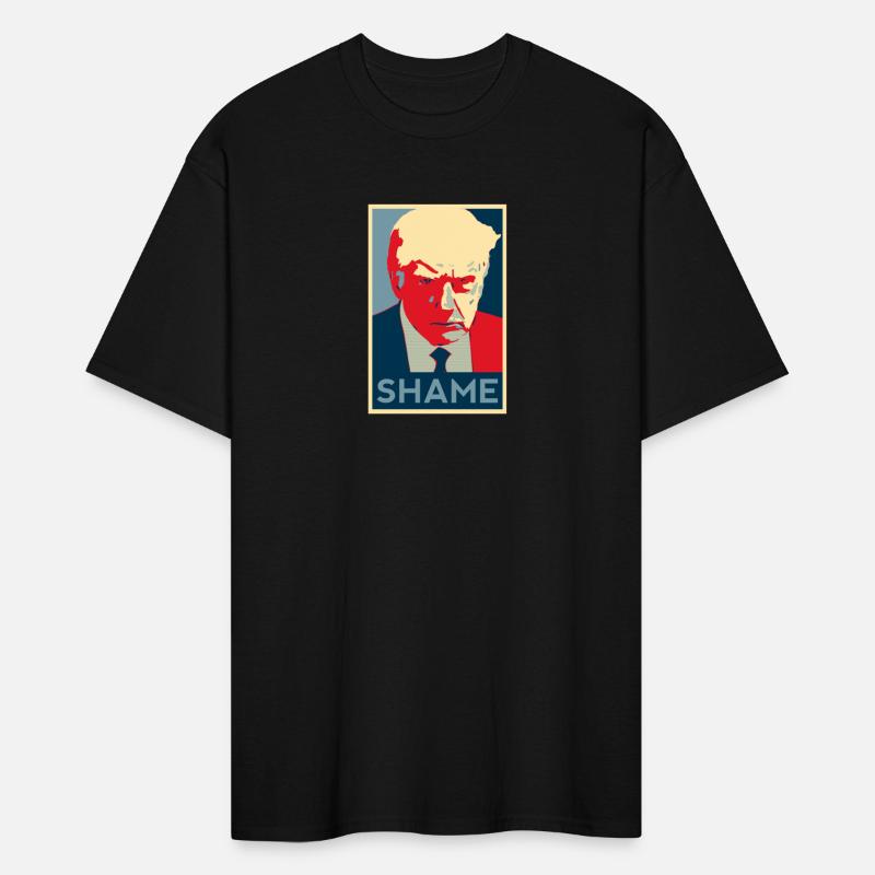 Trump mug shot Shame Obama HOPE poster style