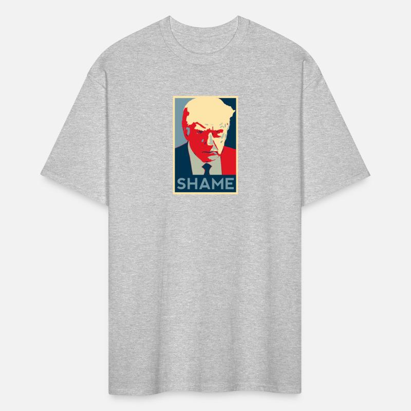 Trump mug shot Shame Obama HOPE poster style
