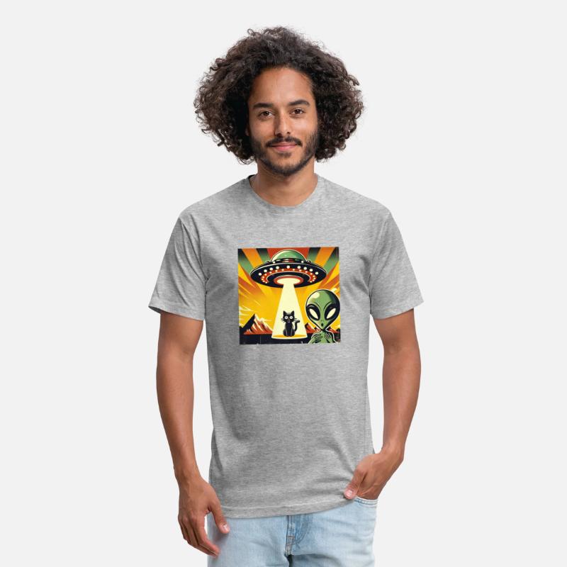 UFO Aliens Abduction Vintage Graphic