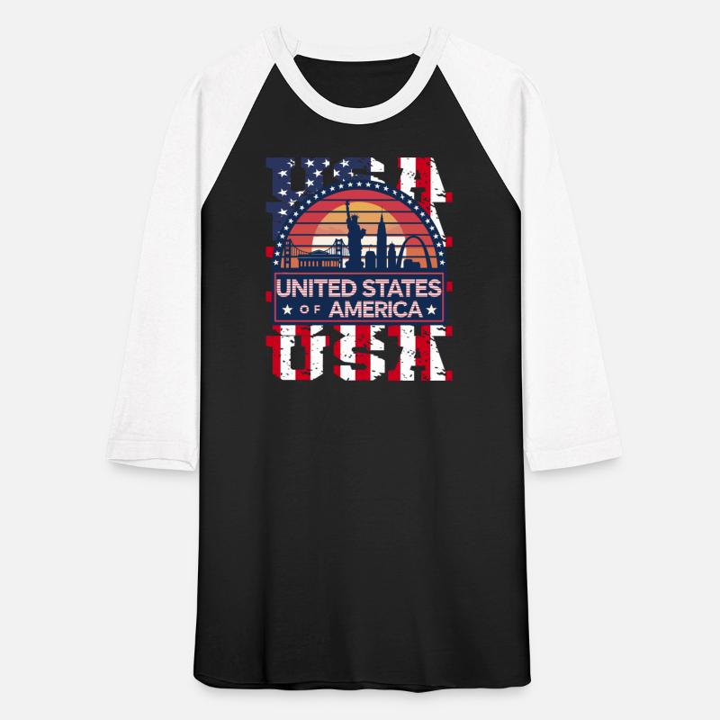 United States Of America Skyline USA Pride