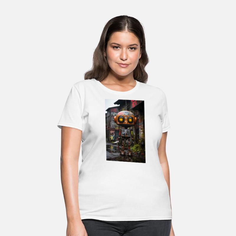 Urban Mechanic: Ghetto Robot Amidst Graffiti