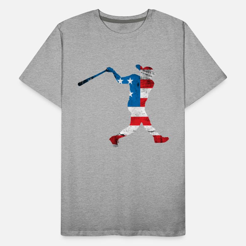 USA Flag Baseball Player Sport Lover 4th Of July