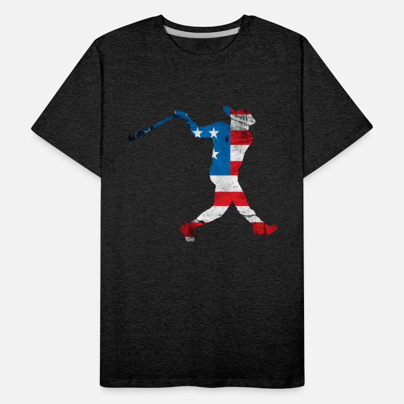USA Flag Baseball Player Sport Lover 4th Of July