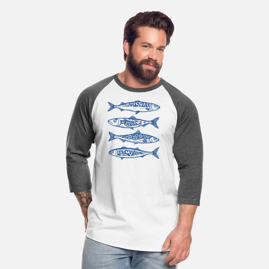 Vintage Blue Sardines – Mediterranean Fish Print