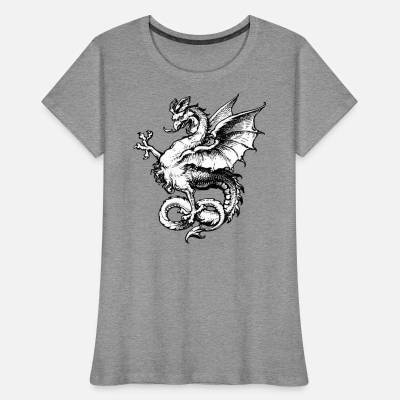 Vintage Heraldic Dragon – Gothic Medieval Monster