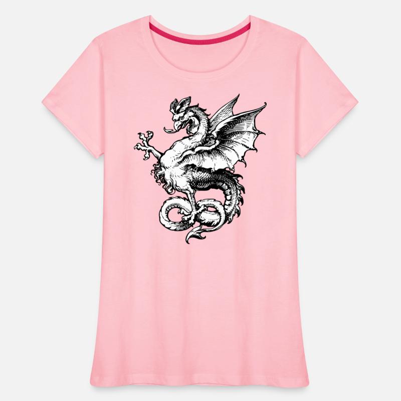 Vintage Heraldic Dragon – Gothic Medieval Monster