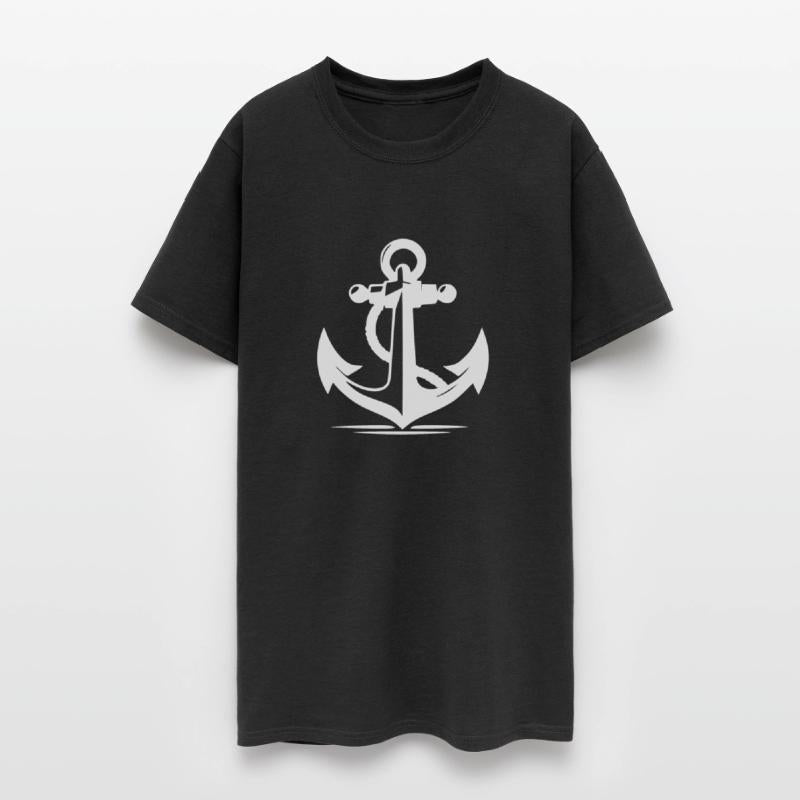 Vintage Old Anchor With Thick Rope