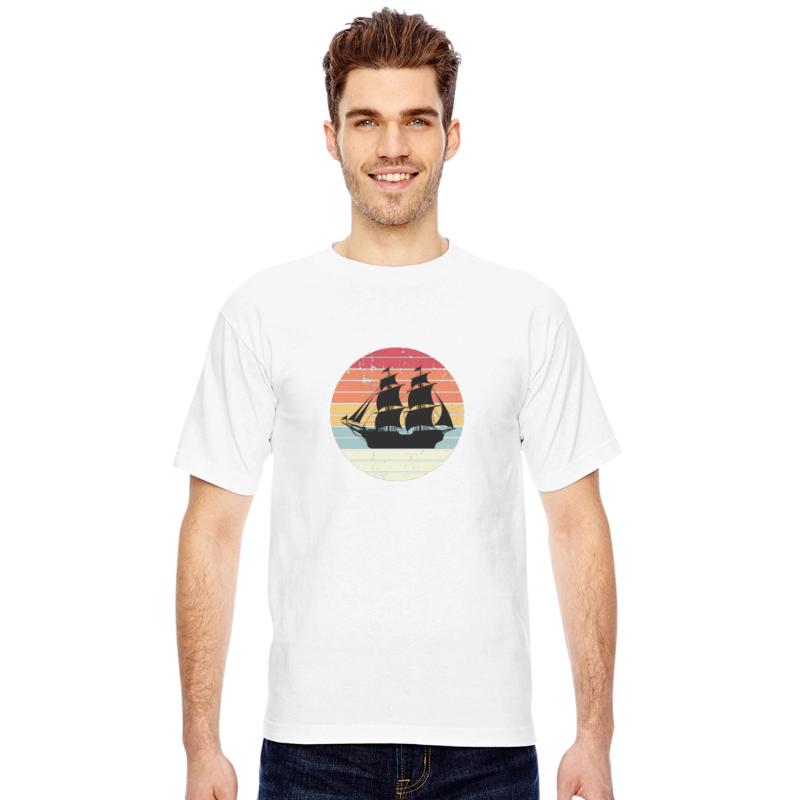 Vintage Pirate Ship Retro Nautical Boat Captain