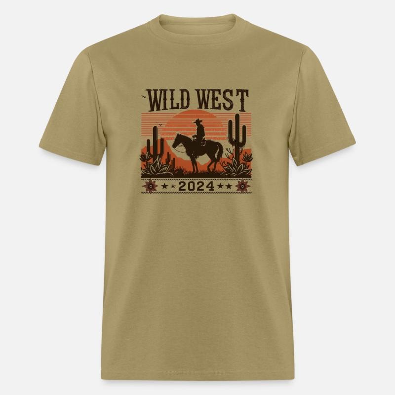 Wild West 2024 cowboy horse sunset motif 5