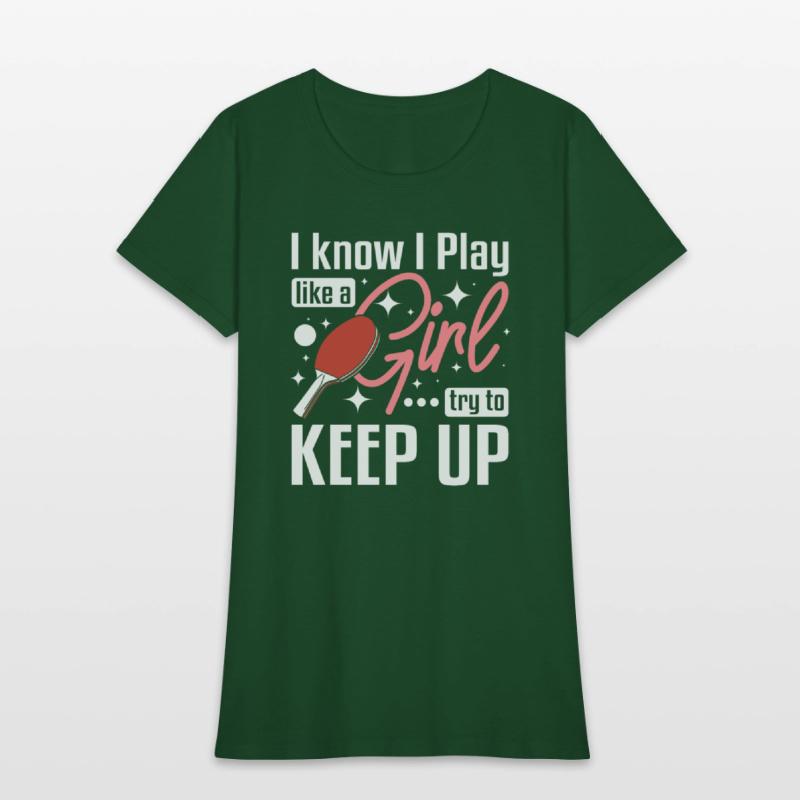 Women Play Ping pong like a girl