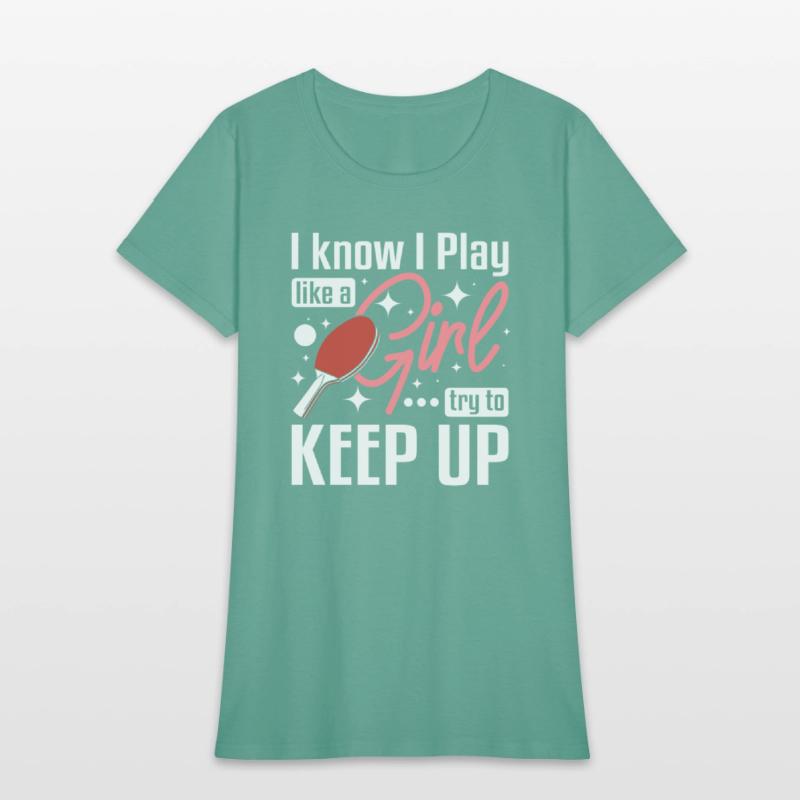 Women Play Ping pong like a girl