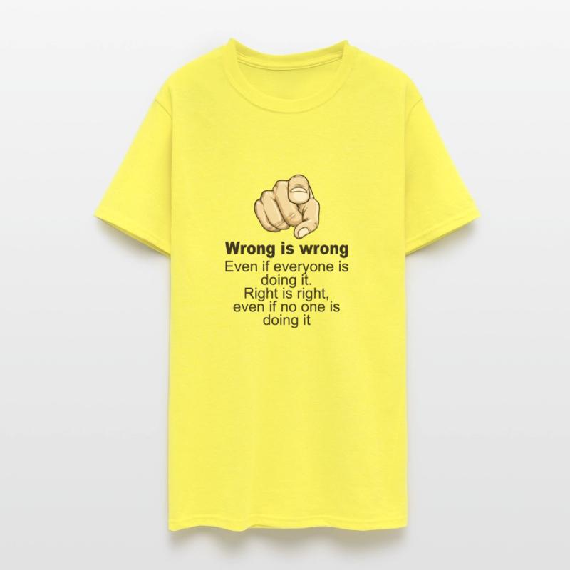 wrong is wrong , even if everyone is doing it