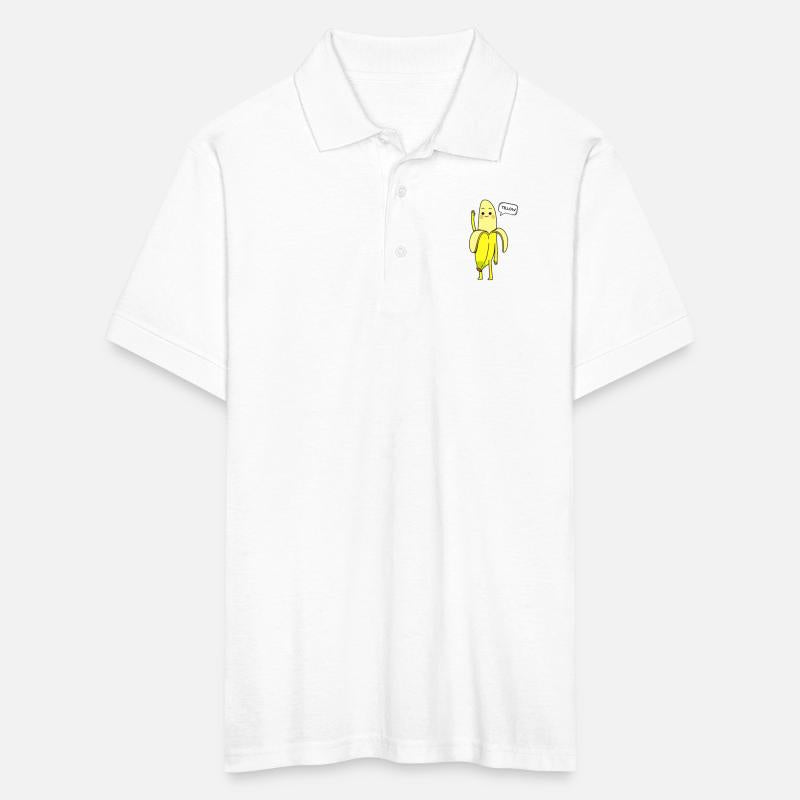 Yellow Fruit Says Hello Funny Banana Greeting Cute