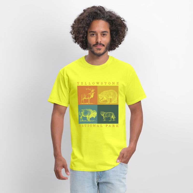 Yellowstone National Park Elk Bison Wolf Bear
