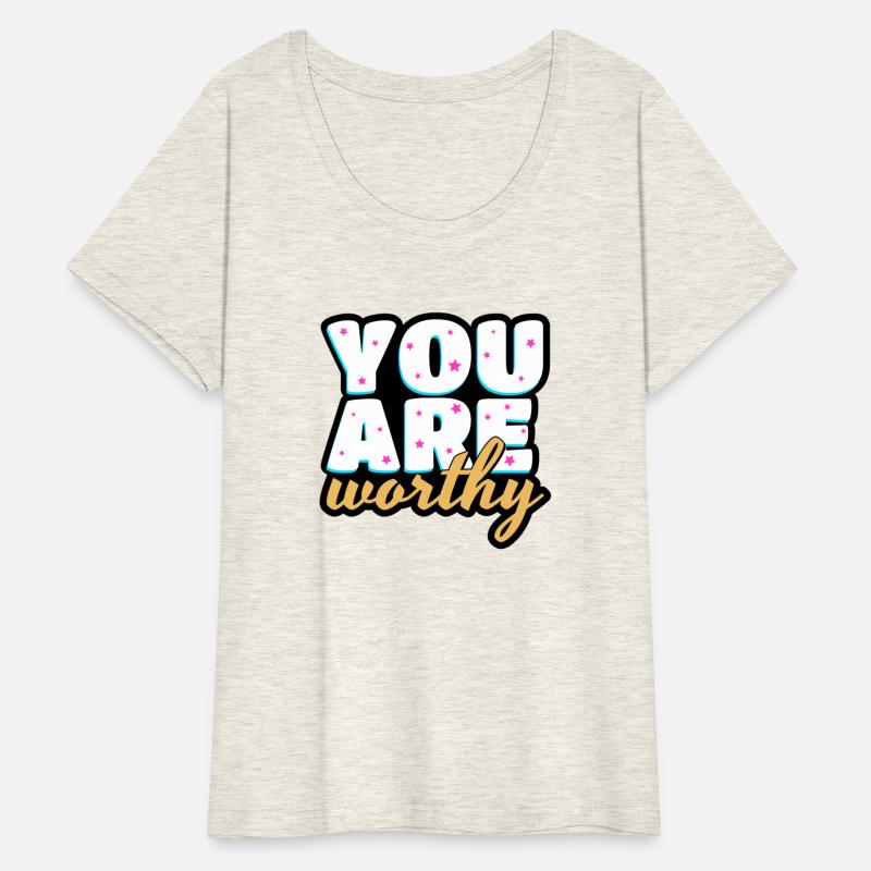 You are worthy cute text design