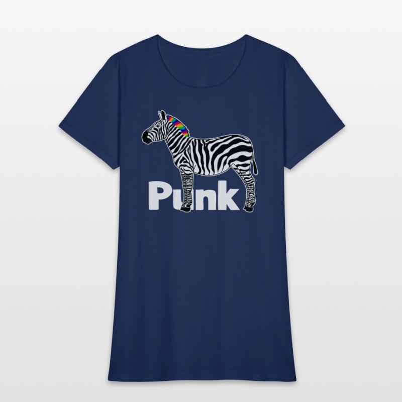 Zebra Punk Rock Music Mohawk Haircut Animal Humor