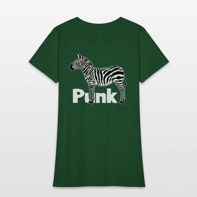 Zebra Punk Rock Music Mohawk Haircut Animal Humor
