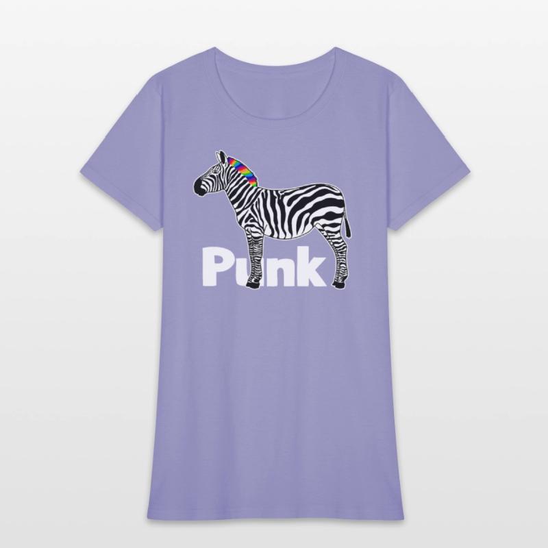 Zebra Punk Rock Music Mohawk Haircut Animal Humor